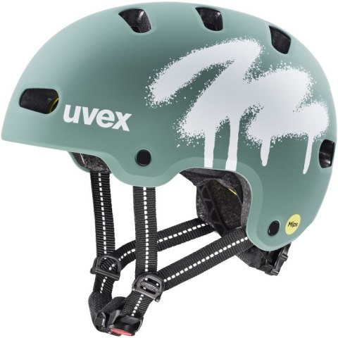 Kask rowerowy dziecięcy UVEX Kid 4 Style MIPS Green 55-58 cm