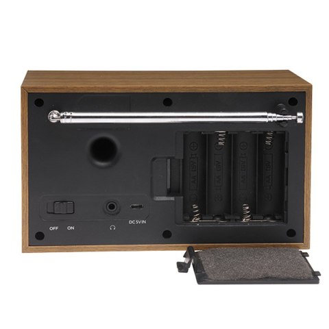 Radio Denver DAB-46DARK GREY Internet Analogowe i cyfrowe Czarny, Brązowy