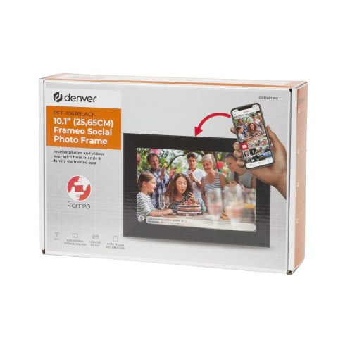 Ramka na zdjęcia Denver z FRAMEO 10.1" 16GB czarna