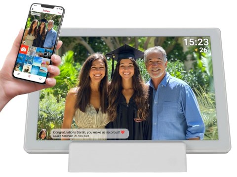 Ramka na zdjęcia Denver z FRAMEO HD 10.1 16GB biała