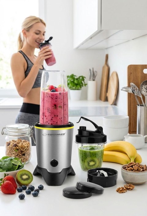 Blender sportowy Esperanza MASTER EKM028 (1000W; kolor czarno-srebrny)