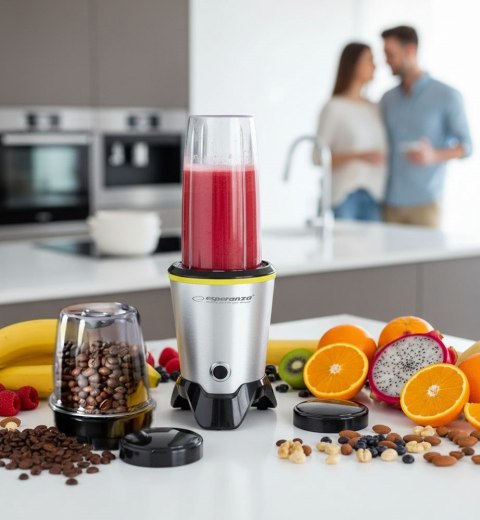 Blender sportowy Esperanza MASTER EKM028 (1000W; kolor czarno-srebrny)