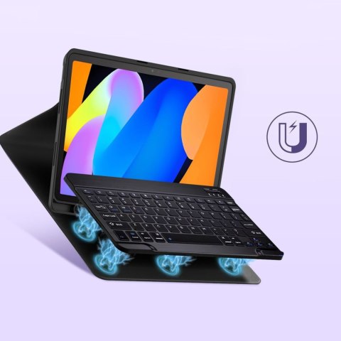 Etui z klawiaturą na Lenovo Idea Tab 11.0 TB-336 - czarne