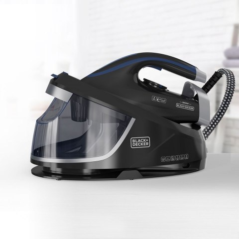Generator pary Black+Decker BXSS2800E 2800W | 1,5l | 8 bar | uderzenie pary 400 g/min | dług.przewodu 2,1m