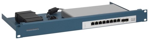 Rackmount.IT CISRACK RM-CI-T17 - Zestaw montażowy sprzętu sieciowego - Możliwość montażu w szafie - Metaliczny niebieski - 1U - 