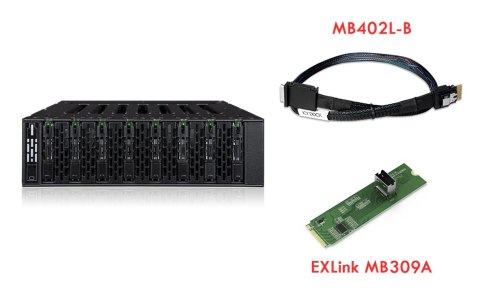 Stacja dokująca ICY ToughArmor MB873MP-B V2 - Obudowa pamięci masowej - M.2 - PCIe 4.0