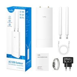 Wzmacniacz Cudy RE1200 Outdoor WiFi 5 AC1200 1xLAN Passive PoE