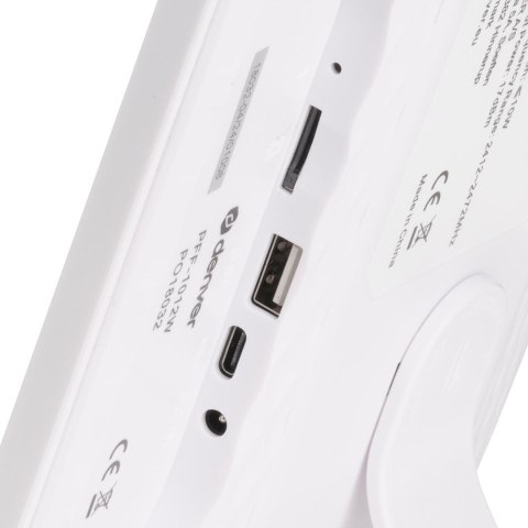 Cyfrowa ramka na zdjęcia Denver PFF-1012 Biała 25,6cm (10.1") Ekran dotykowy Wi-Fi