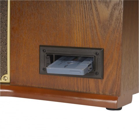 Drewniane centrum muzyczne retro Denver MRD-51 z gramofonem