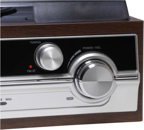 Gramofon retro Denver VPR-190MK2 z radiem i wbudowanymi głośnikami