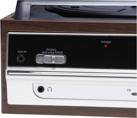 Gramofon retro Denver VPR-190MK2 z radiem i wbudowanymi głośnikami