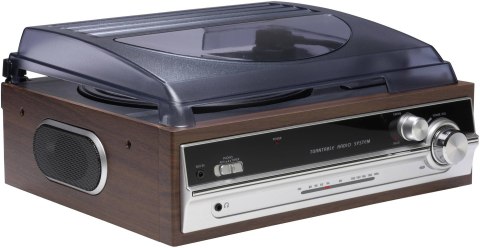 Gramofon retro Denver VPR-190MK2 z radiem i wbudowanymi głośnikami