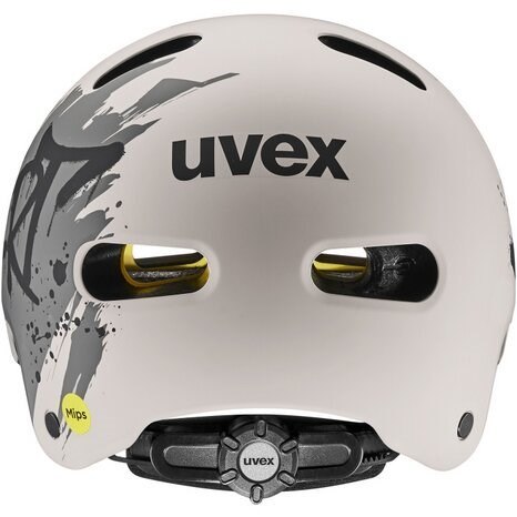 Kask rowerowy dziecięcy UVEX Kid 4 Style MIPS Dirt Warm Grey 55-58 cm