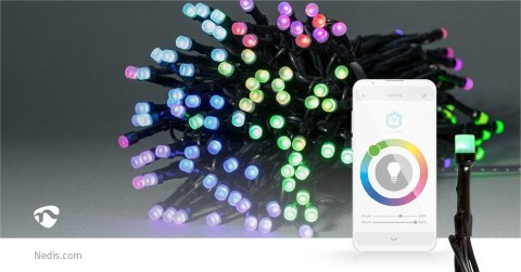 Nedis SmartLife Dekoracyjne LED Wi-Fi RGB 168 LED's 20m Android™ / IOS