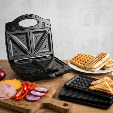 Opiekacz do kanapek Esperanza Muffuletta EKT005 (700W; kolor czarny, kolor inox)