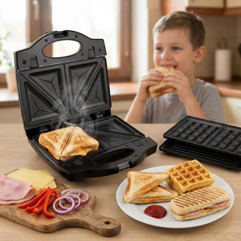 Opiekacz do kanapek Esperanza Muffuletta EKT005 (700W; kolor czarny, kolor inox)