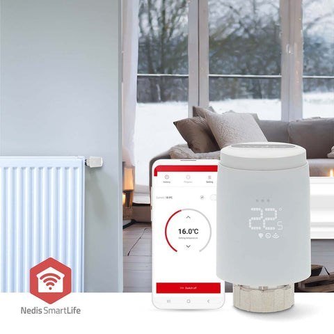 Inteligentny termostat grzejnikowy ZigBee Nedis SmartLife ZBHTR20WT