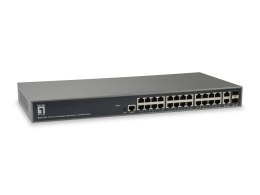 LevelOne GEL-2681 przełącznik sieciowy Zarządzany L3 Gigabit Ethernet (10/100/1000) Czarny
