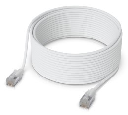 Ubiquiti UACC-Cable-Patch-EL-C6A-15M-W kabel sieciowy Półprzezroczysty, Biały Cat6a