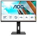 AOC P2 U32P2 monitor komputerowy 80 cm (31.5") 3840 x 2160 px 4K Ultra HD LED Czarny
