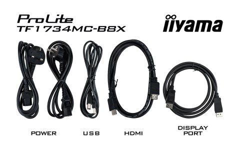 Iiyama ProLite TF1734MC-B8X monitor komputerowy 43,2 cm (17") 1280 x 1024 px Ekran dotykowy