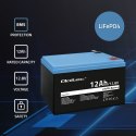 Qoltec Akumulator LiFePO4 Litowo-Żelazowo-Fosforanowy 12.8V 12Ah 153.6Wh BMS