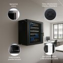 Extralink Szafa rack 4U 600x600 Czarna montowana na ścianie