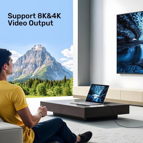 UNITEK KABEL USB-C 4.0 PD 100W 40 GBPS 8K 2M