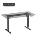 ERGO OFFICE BIURKO ELEKTRYCZNE REGULACJA MAX WYS. 1160MM, MAX - 80 KG, BEZ BLATU DO PRACY STOJĄCO SIEDZĄCEJ, CZARNE ER-400 B