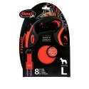 FLEXI Smycz XTREME L taśma 8m - do 55kg pomarańczowa