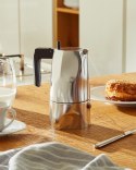Alessi MT18/3 ręczny ekspres do kawy Kawiarka moka Aluminium