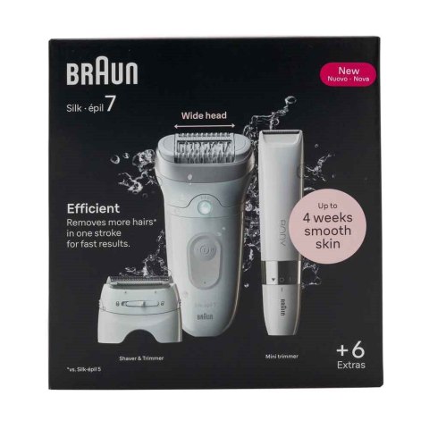 Braun Silk-épil 7 7-441 40 pęset(y) Srebrny, Biały
