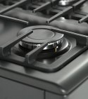 Kuchnia gazowo-elektryczna RAVANSON KWGE-K90A Cheff Modern Black | 5 palników + palnik WOK | termoobieg | rożen | czarny