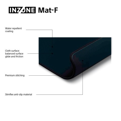 Podkładka pod mysz dla graczy Sony INZONE MAT F Czarny