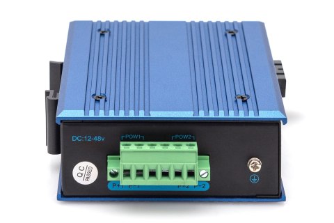 Przemysłowy mediakonwerter 1000Base-TX - 1000Base-FX SFP (bez modułu) DIN rozszerzony zakres temp.