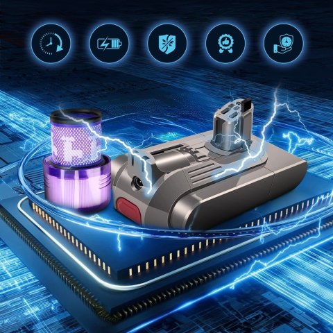 Extralink EX.94552 akcesorium/materiał eksploatacyjny do odkurzacza Bateria Ręczny odkurzacz
