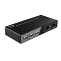 Lindy 32809 przełącznik KVM Czarny