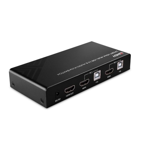 Lindy 32809 przełącznik KVM Czarny