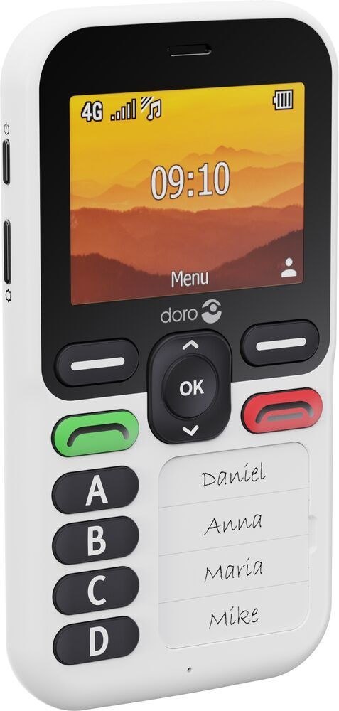 Doro Leva X10 6,1 cm (2.4") 117 g Czarny, Biały Telefon dla seniora