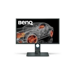 Benq PD3200Q 32 ", VA, QHD, 2560 x 1440 pixels, 16:9, 4 ms, 300 cd/m², Gray-Glossy gray, DVI, HDMI, DP, miniDP, USB, card reade