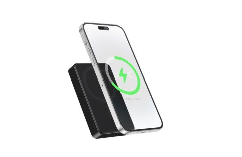 GEMBIRD BEZPRZEWODOWY POWERBANK MAGNETYCZNY 15W 10000 MAH, CZARNY