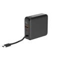 GEMBIRD POWERBANK 10000 MAH, SZYBKIE ŁADOWANIE 20 W, ŁADOWANIE BEZPRZEWODOWE CZARNY