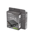 GEMBIRD POWERBANK 10000 MAH, SZYBKIE ŁADOWANIE 20 W, ŁADOWANIE BEZPRZEWODOWE CZARNY