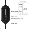 Mobilna ładowarka do samochodu elektrycznego EV i hybryd Qoltec 52434 z regulacją 2w1 Typ2 3.5kW 230V SCHUKO 16A Wi-fi TUYA LED 
