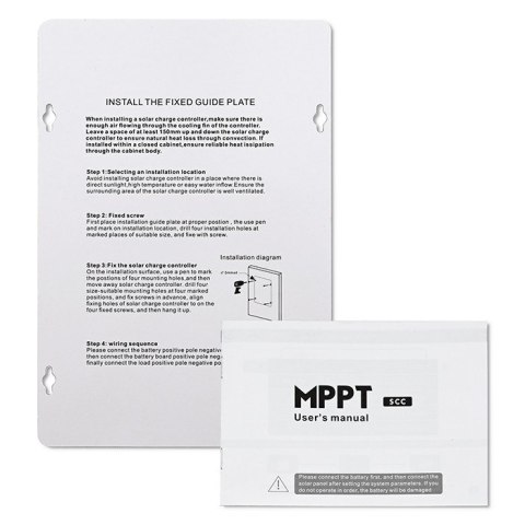 Qoltec Solarny regulator ładowania MPPT z czujnikiem temperatury 10A |12V / 24V | LCD | 2 x USB | Bluetooth | APP | GEL | LiFePO