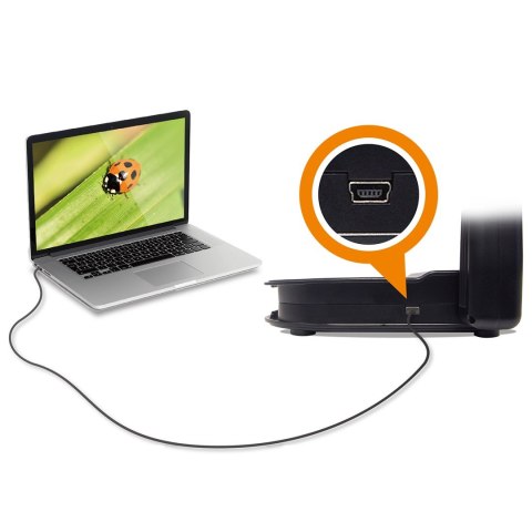AVer U50+ aparat do dokumentów Czarny 25,4 / 3,2 mm (1 / 3.2") CMOS USB 2.0