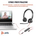 Poly Blackwire 3325 Stereo Microsoft Teams Certified USB-C Headset +3.5mm Plug +USB-C/A Adapter
