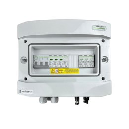 Rozdzielnica przył. DCAC hermetyczna IP65 EMITER z ogranicznikiem przepięć DC Noark 1000V typu 1+2, 1 x łańcuch PV, 1 x MPPT // 