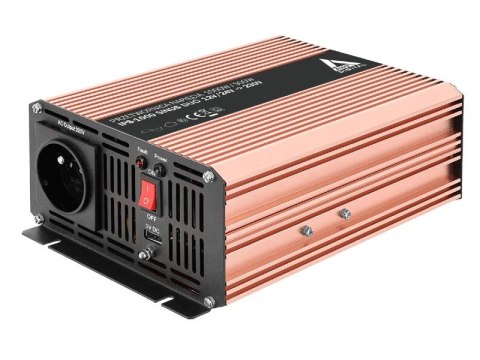 AZO Digital Przetwornica napięcia 12 VDC / 24 VDC / 230 VAC SINUS IPS-1000S 1000W DUO