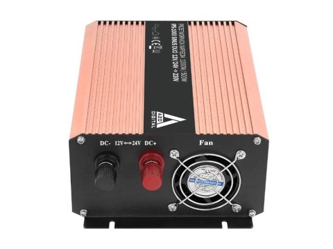 AZO Digital Przetwornica napięcia 12 VDC / 24 VDC / 230 VAC SINUS IPS-1000S 1000W DUO